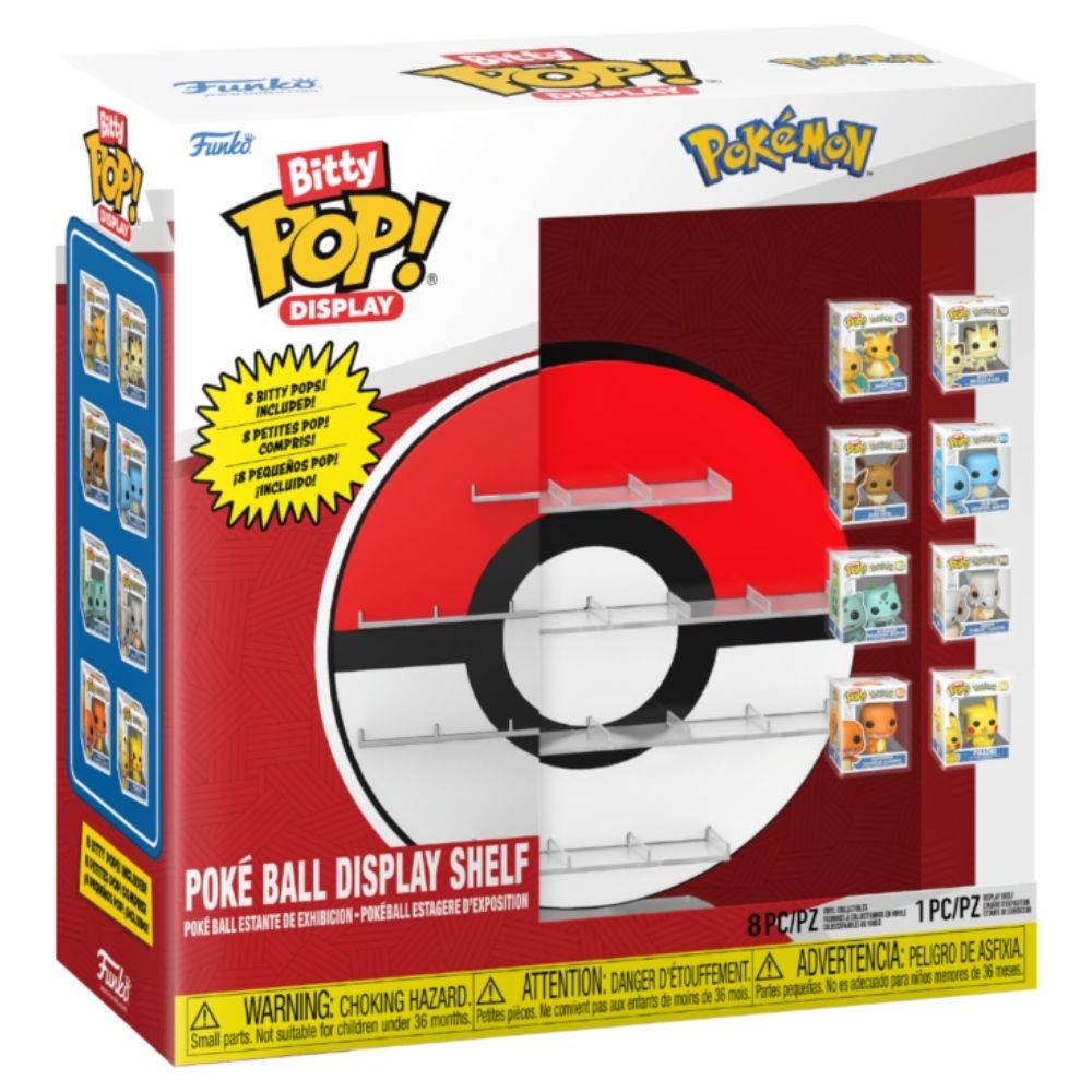Pokémon - Poke Ball Bitty Pop! Vinyl Display Shelf Bundle