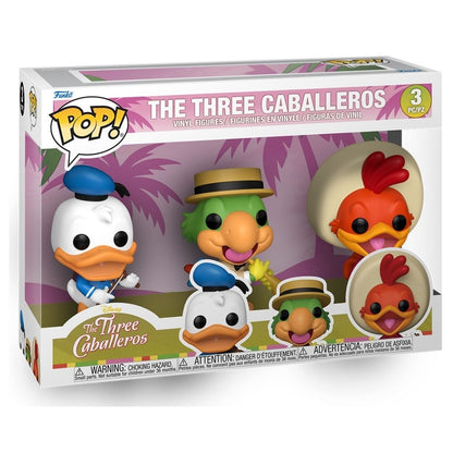 The Three Caballeros - Donald Duck, Jose Carioca & Panchito Pop! Vinyl 3 Pack