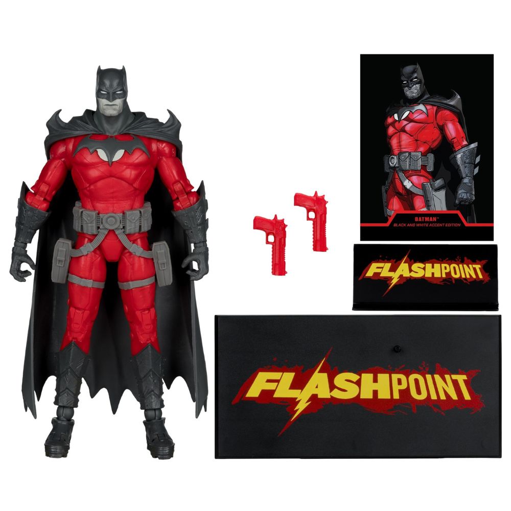 DC Multiverse - Batman Flashpoint/ B & W With Accent (Gold Label) 7 Inch Figure