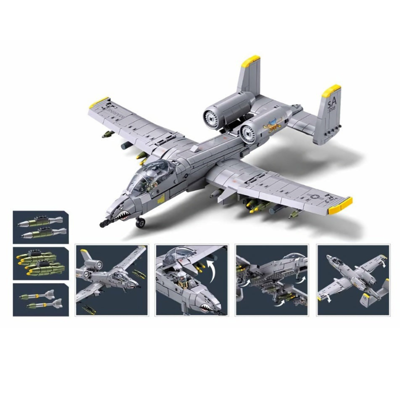 MB A10 CS Attack Aircraft Scale 1:44 701 Pieces C12