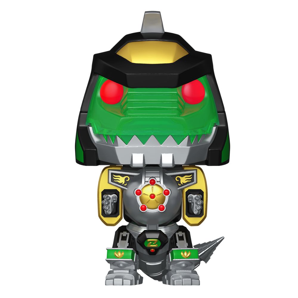 Mighty Morphin Power Rangers - Dragonzord with Green Ranger Bitty Pop! Bot Vinyl