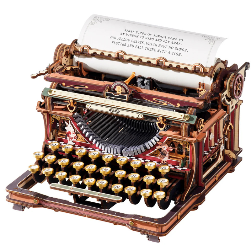 Robotime - Mechanical Models Typewriter Fairytale (Store Pickup Only)