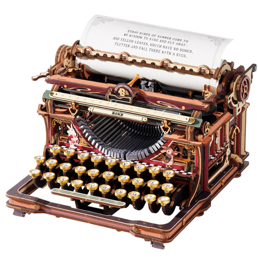 Robotime - Mechanical Models Typewriter Fairytale (Store Pickup Only)