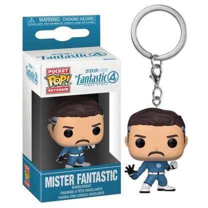 The Fantastic Four: First Steps (2025) - Mister Fantastic Pocket Pop! Keychainn