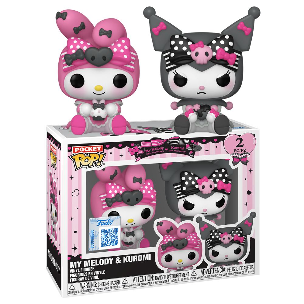 Hello Kitty & Friends - My Melody & Kuromi Pocket Pop! Vinyl 2 Pack