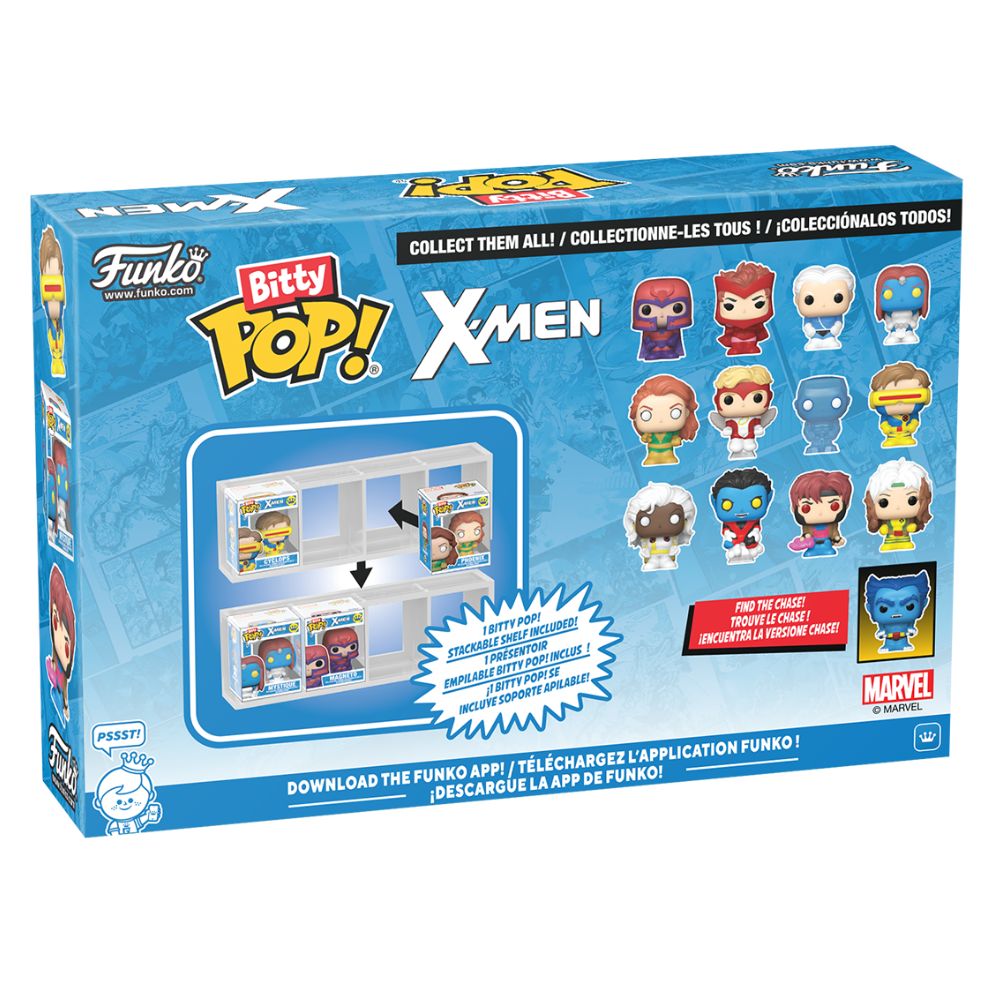 X-Men - Phoenix, Angel, Iceman & Cyclops Bitty Pop! Vinyl 4 Pack