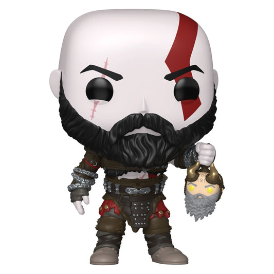 God of War: Ragnarok - Kratos with Mimir's Head Pop! Vinyl