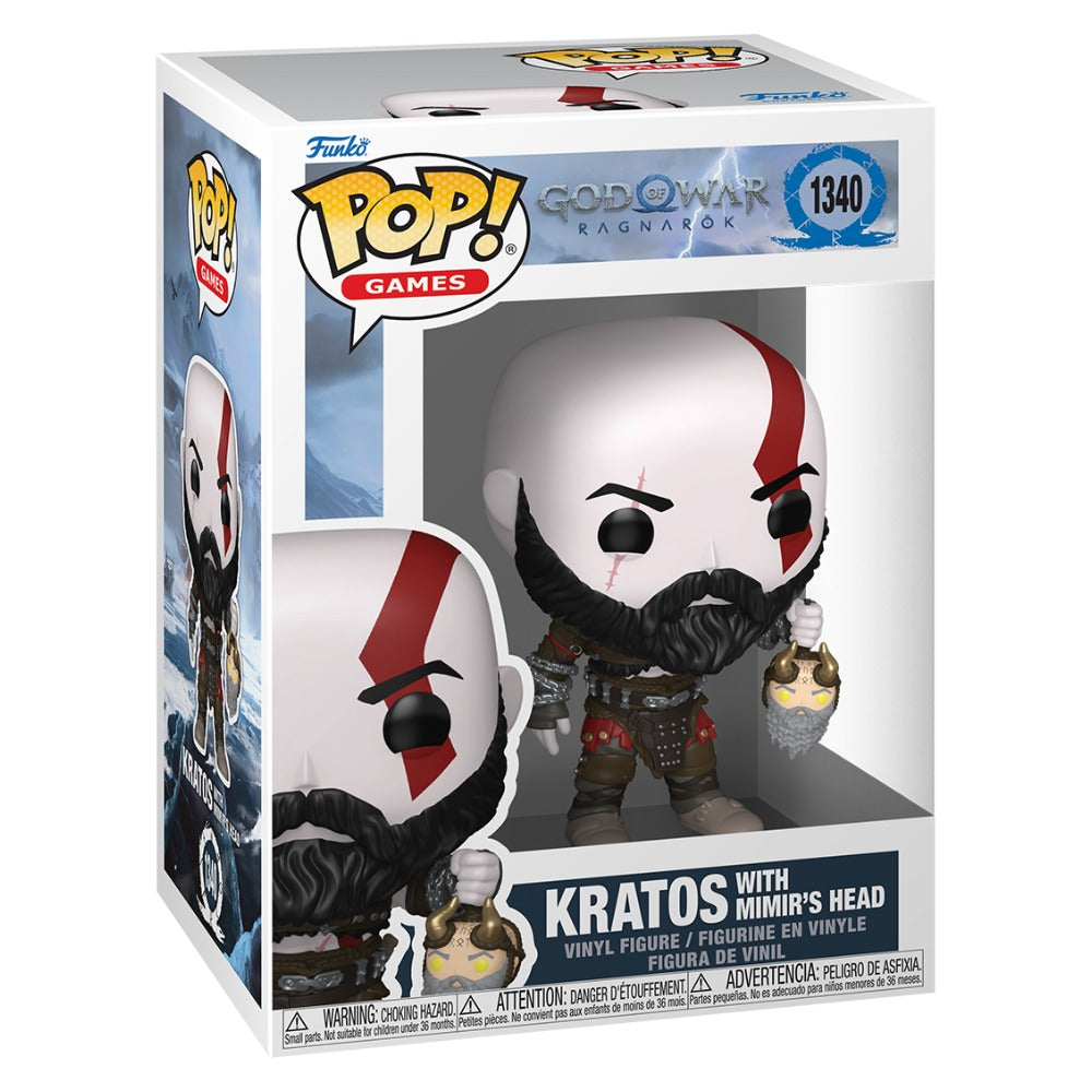 God of War: Ragnarok - Kratos with Mimir's Head Pop! Vinyl