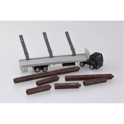 Tomica (Long Type) No. 125 Isuzu Giga Wood Transporter - Scale Diecast Vehicle