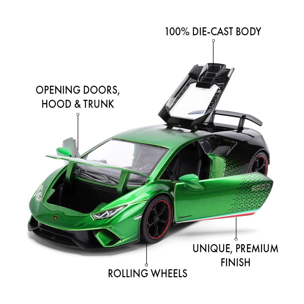 Pink Slips - 1:24 - Lamborghini Huracan (Green) Diecast Vehicle