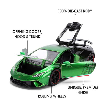 Pink Slips - 1:24 - Lamborghini Huracan (Green) Diecast Vehicle
