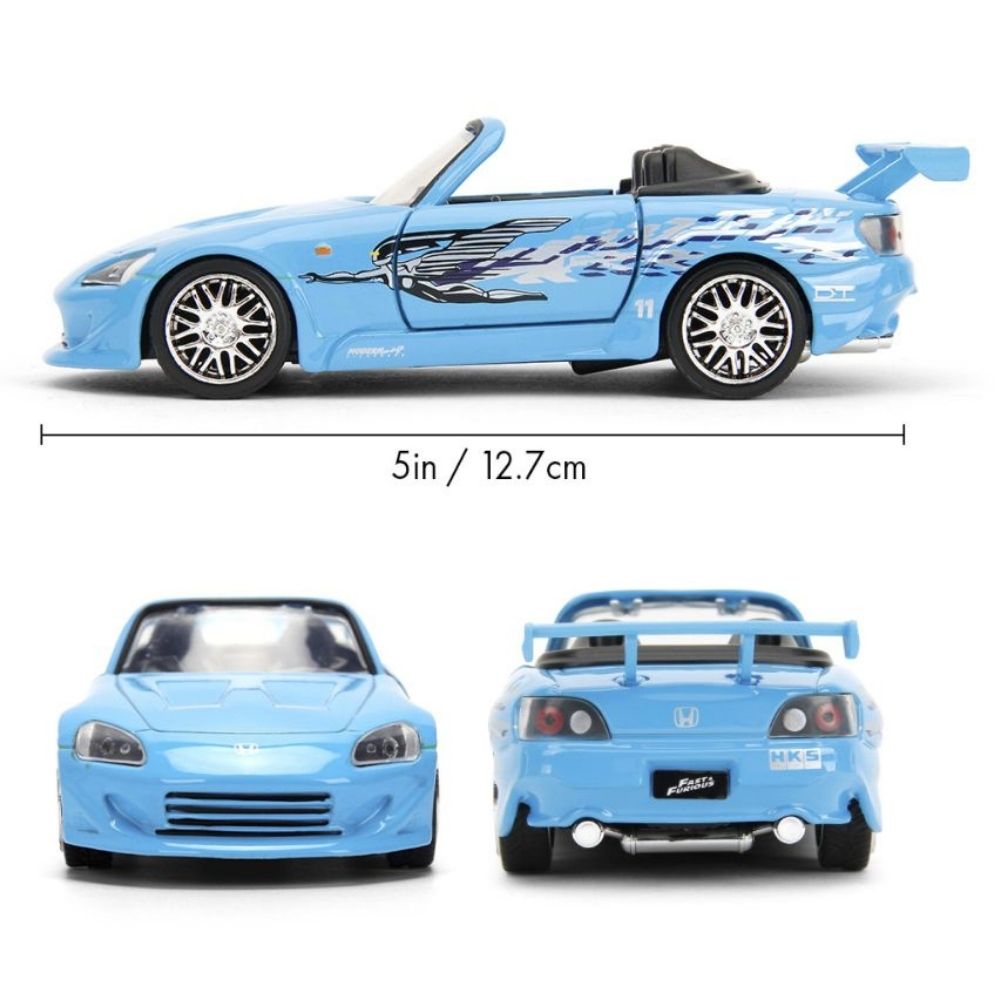 Fast & Furious - 2001 Honda S2000 1:32 Scale Diecast Vehicle (Blue Remix)