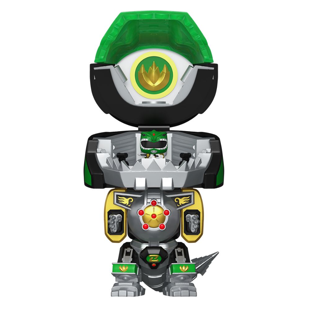 Mighty Morphin Power Rangers - Dragonzord with Green Ranger Bitty Pop! Bot Vinyl