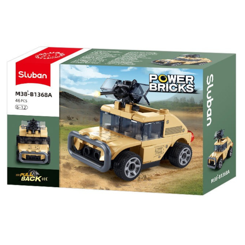 Powerbricks Pull Backs Miltary - (1 Unit)