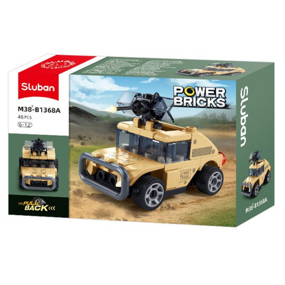 Powerbricks Pull Backs Miltary - (1 Unit)