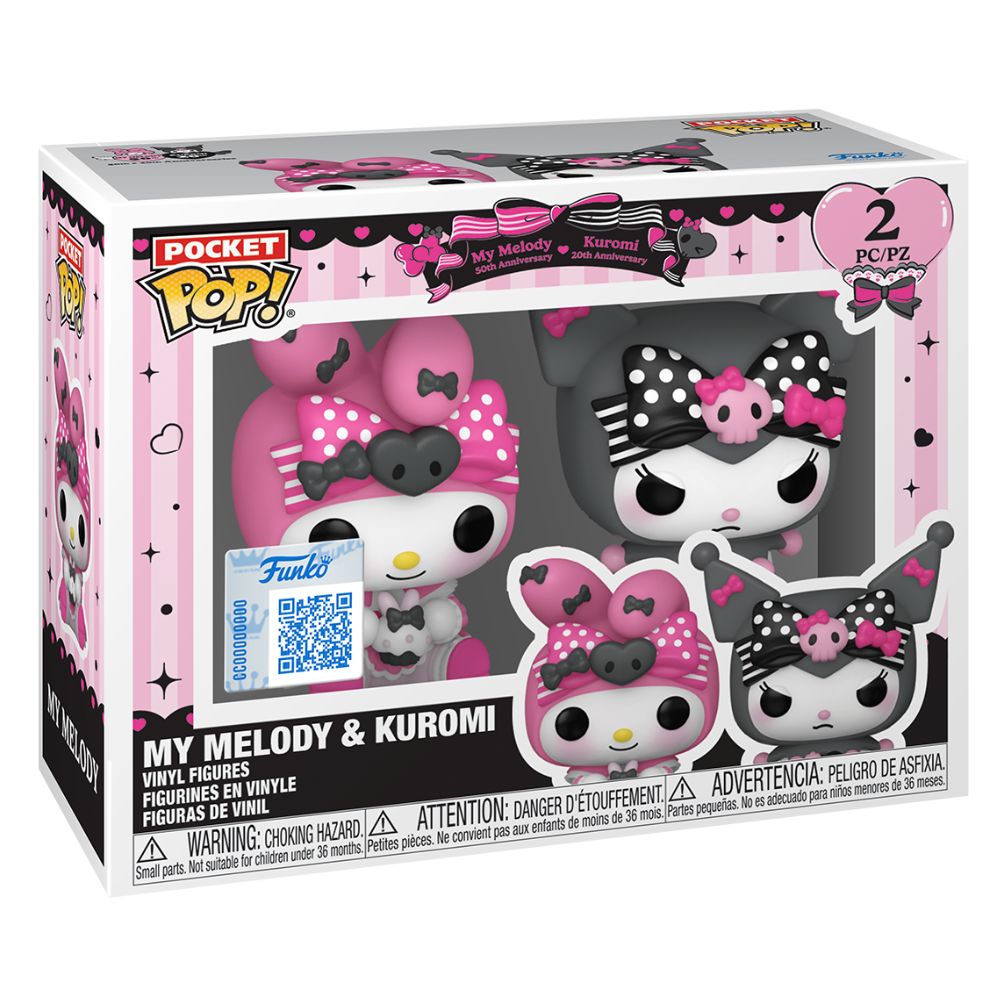 Hello Kitty & Friends - My Melody & Kuromi Pocket Pop! Vinyl 2 Pack