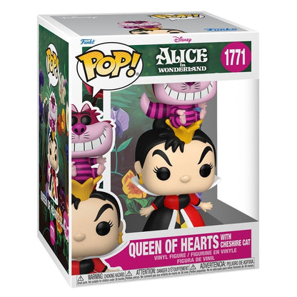 Alice in Wonderland (1951) - Queen of Hearts with Cheshire Cat Pop! Premium Vinyl