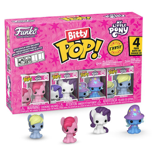 My Little Pony - Pinky Pie, Rarity, Trixie & Derpy Bitty Pop! Vinyl 4 Pack