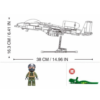 MB A10 CS Attack Aircraft Scale 1:44 701 Pieces C12