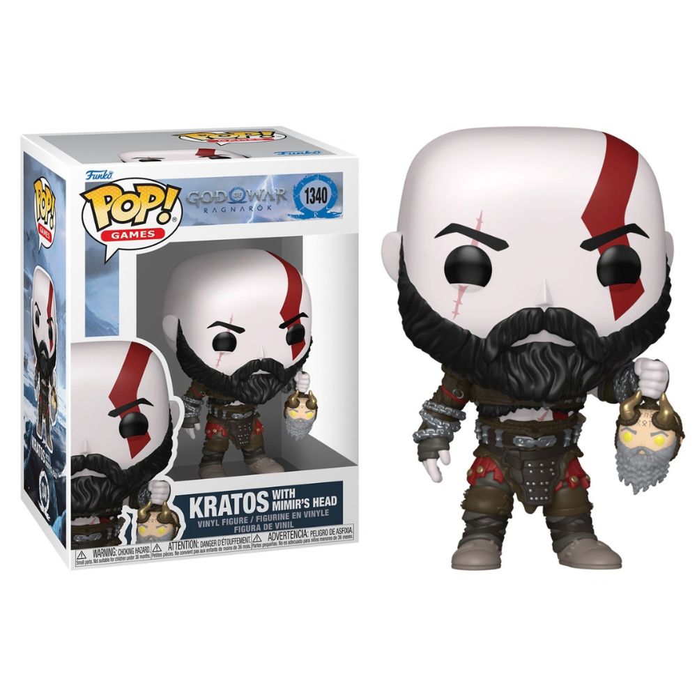 God of War: Ragnarok - Kratos with Mimir's Head Pop! Vinyl