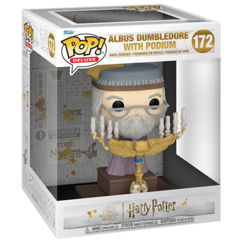 Image of Harry Potter and the Prisoner of Azkaban - Albus Dumbledore with Podium Pop! Deluxe