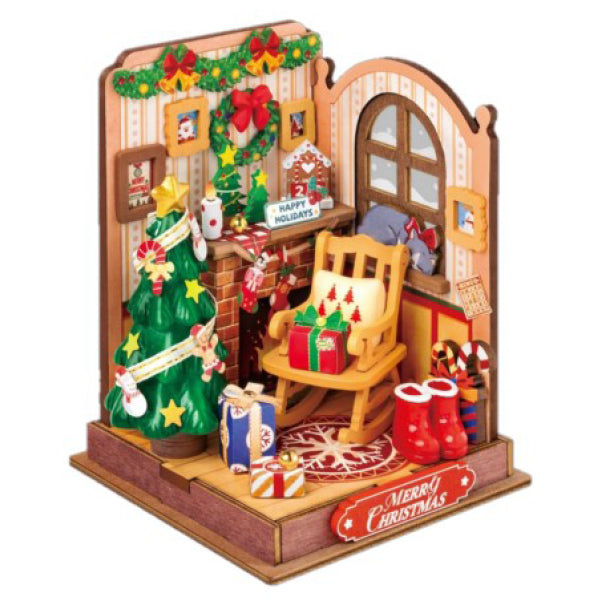Robotime - DIY Mini House Christmas Fireplace