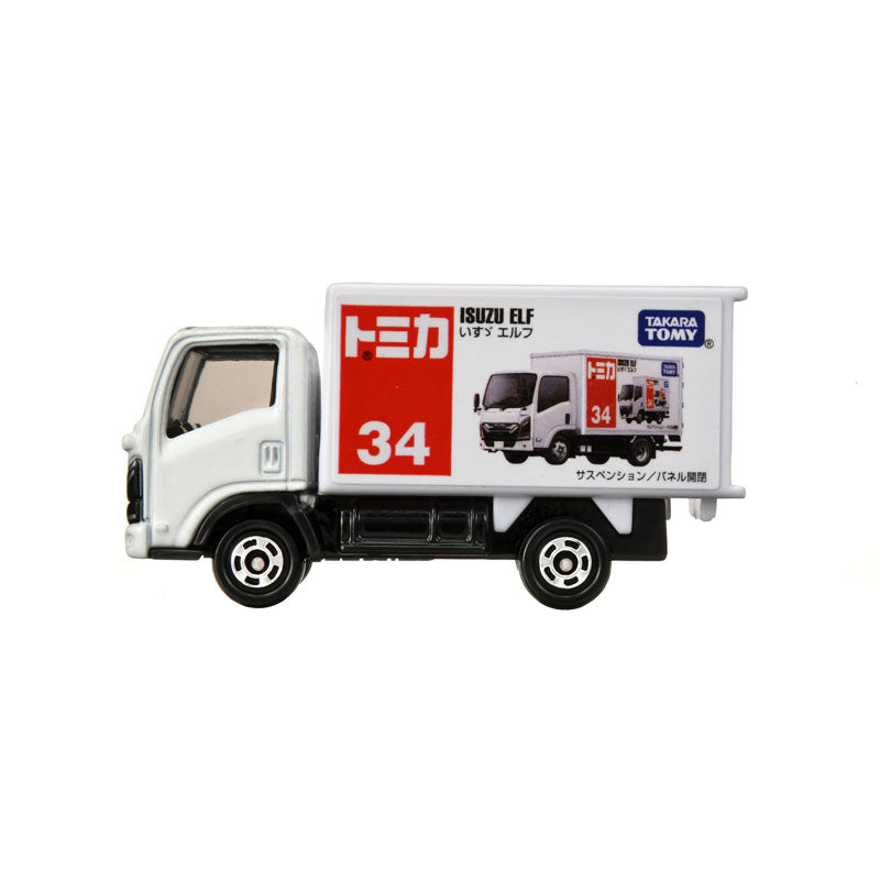 Tomica (Regular) No. 034 Isuzu ELF - 1:64 Scale Diecast Vehicle