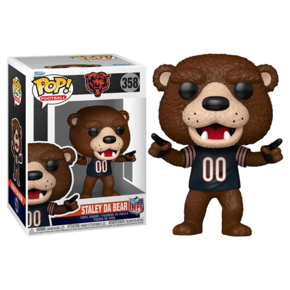 NFL Football: Mascots - Chicago Bears Staley Da Bear Pop! Vinyl