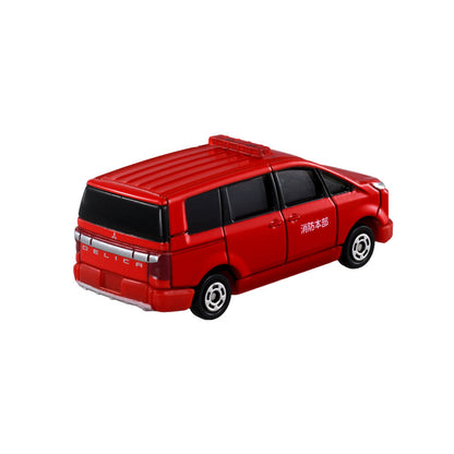 Tomica (Regular) No. 050 Mitsubishi Delica D:5 FRE Command Vehicle - 1:65 Scale Diecast Vehicle