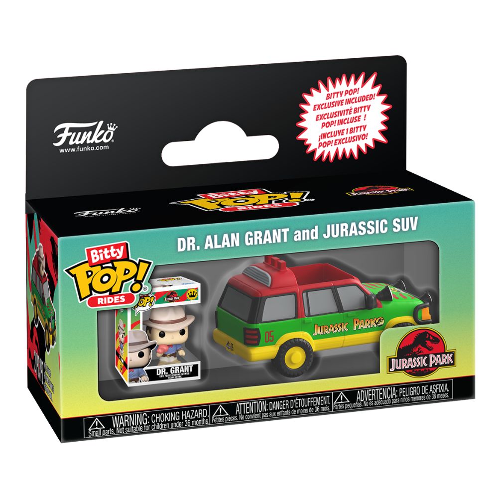 Jurassic Park - Dr Alan Grant & Jurassic SUV Bitty Pop! Ride