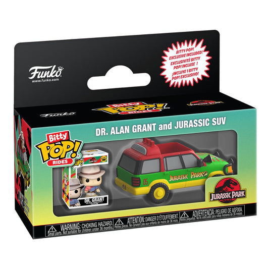 Jurassic Park - Dr Alan Grant & Jurassic SUV Bitty Pop! Ride
