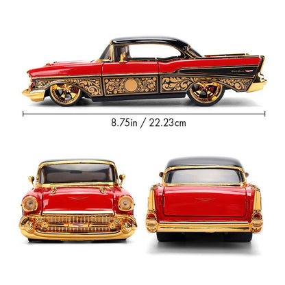 Pink Slips - 1:24 1957 BelAir (Red/Gold) Diecast Vehicle