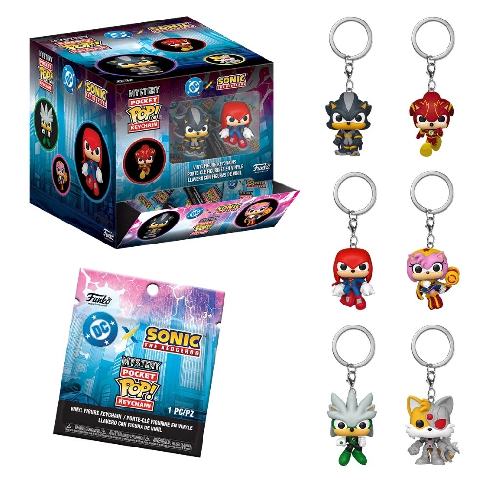 Justice League x Sonic the Hedgehog - Mystery Pocket Pop! Keychain (1 Unit)