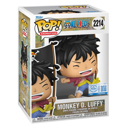 One Piece - Luffy with Flag US Exclusive Pop! Vinyl