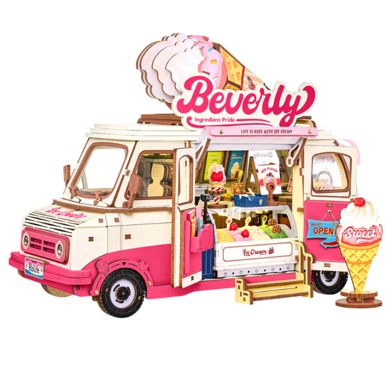 Robotime DIY Beverlys Ice Cream Truck