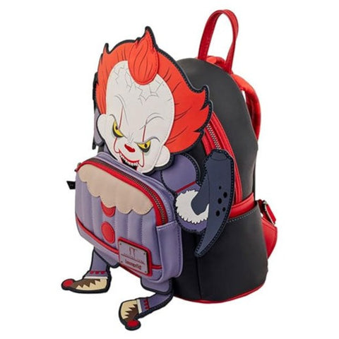 Image of Loungefly - It (2017) - Pennywise US Exclusive Cosplay Mini Backpack