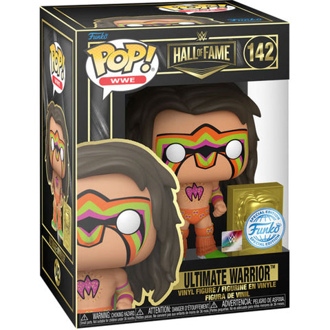 Image of WWE Hall of Fame - Ultimate Warrior with Pin US Exclusive Pop! Vinyl