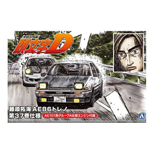 Initial D 1/24 Takumi Fujiwara 1986 Trueno Comics Vol.37 Version Toyota