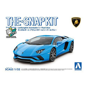 The Snap Kit 1/32 Lamborghini Aventador S Pearl Blue