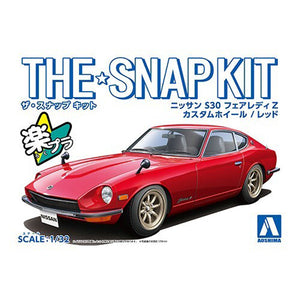 The Snap Kit 1/32 Nissan S30 Fairlady Z Custom Wheel (Red)