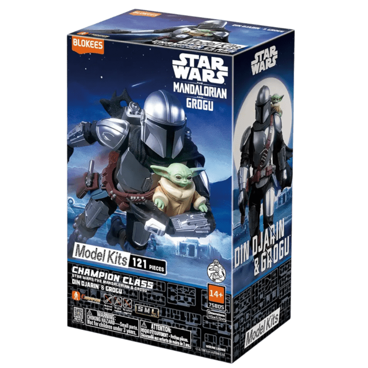 Blokees Figures - Mandalorian & Grogu (2026) - Champion Class 05 Din Djarin & Grogu Mode