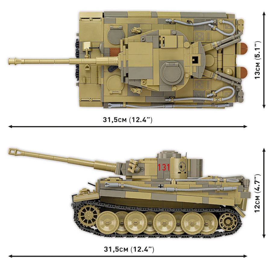 WW2 - Panzer VI Tiger No 131 (1278 Pcs) - Store Pickup Only