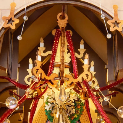 Robotime - Rolife Caroling Christmas Cathedral DIY Book Nook