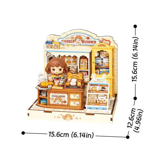 Robotime - Diy Mini House Cookii Bunnys Cookie Shop