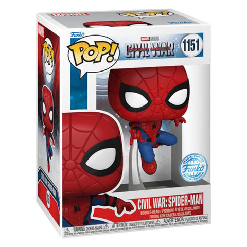 Image of Captain America: Civil War - Spider-Man US Exclusive Build-A-Scene Pop! Vinyl