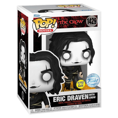 Image of Crow - Eric Draven with Crow US Exclusive Glow Pop! Vinyl