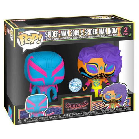 Image of Spider-Man: Across the Spider-Verse - Spider-Man 2099 & Spider-Man India US Exclusive Pop! 2-Pack