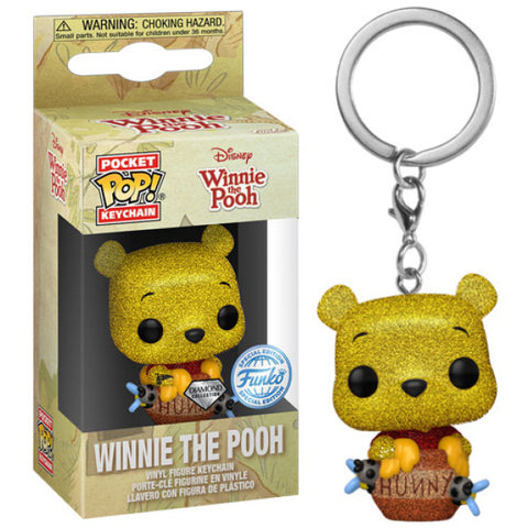 Image of Winnie the Pooh - Winnie The Pooh US Exclusive Diamond Glitter Pop! Keychain