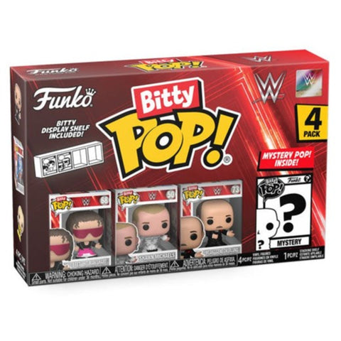 Image of WWE - Bret Hart Bitty Pop! 4-Pack