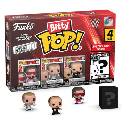 Image of WWE - Bret Hart Bitty Pop! 4-Pack